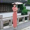 New Chinese style cheongsam skirt improved summer new mother dress retro thin performance dress