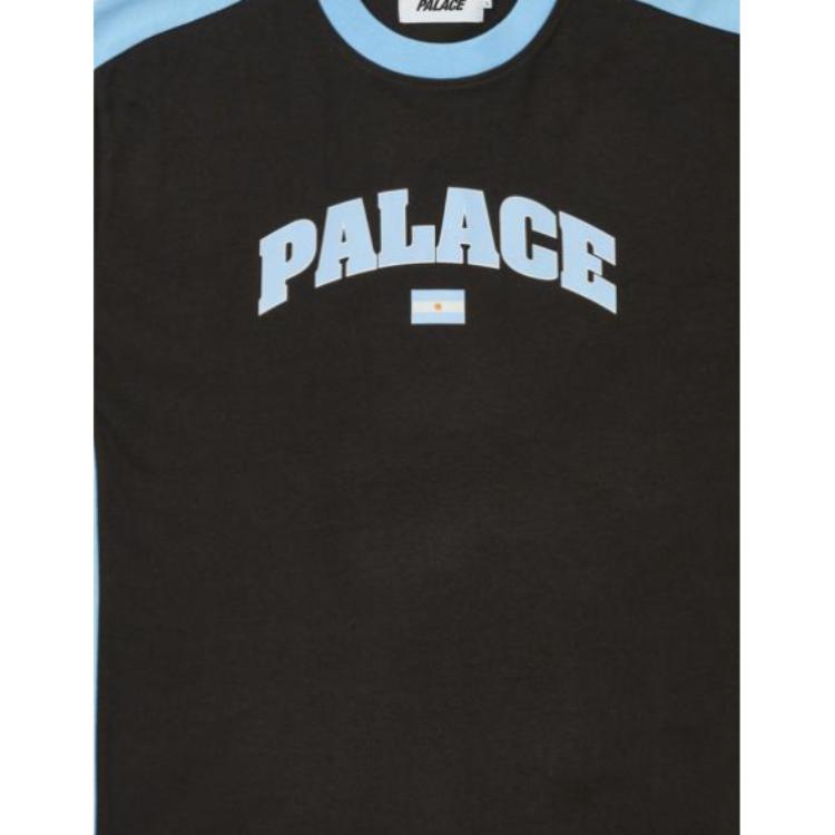 Palace Flag T-Shirt Black Unisex Tops P26ES067