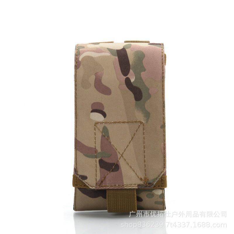 5-6-Zoll-Handytasche im Tarnmuster, multifunktional, MOLLE-Zubehör für Outdoor-Aktivitäten, Freizeit, Sport und Laufen