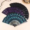 1PC Vibrant Colors Dance Performances Peacock Elegant Temperament Folding Durable Exquisite Gifts Decorated Dance Prop
