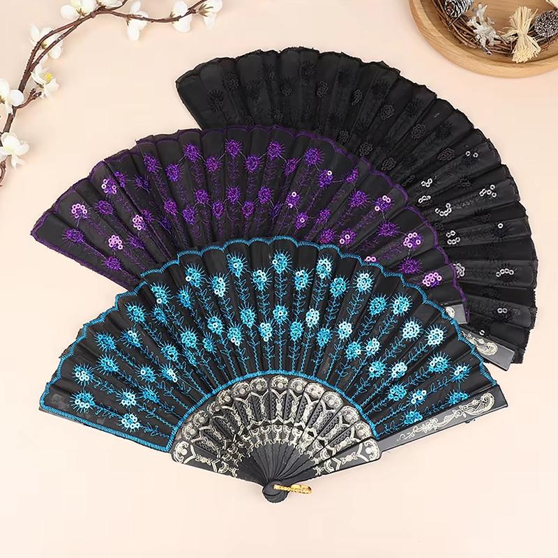 1PC Vibrant Colors Dance Performances Peacock Elegant Temperament Folding Durable Exquisite Gifts Decorated Dance Prop
