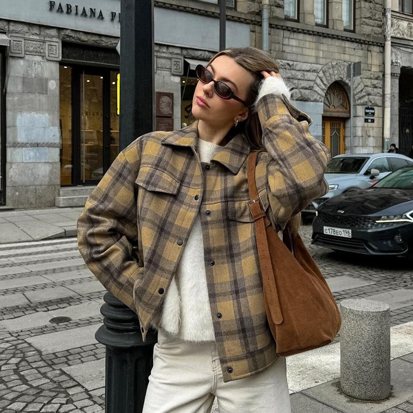 

Autumn New Vintage Solid Suede Coat Women Button Up Long Sleeve Pockets Outerwear Streetwear Fashion Office Lady Jackets S дубильная кора