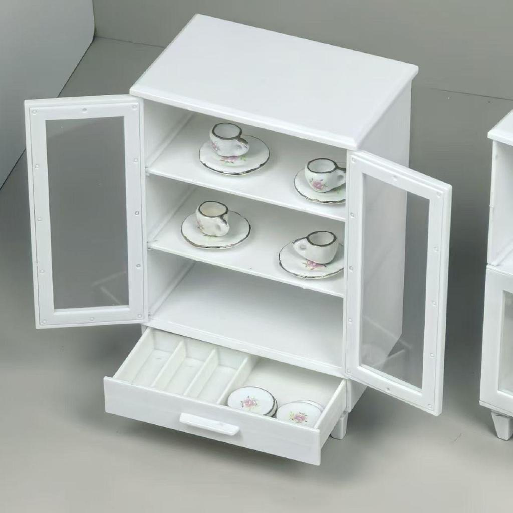 Miniature Playhouse Display Cabinet Toy - Perfect Gift & Video Prop for Girls