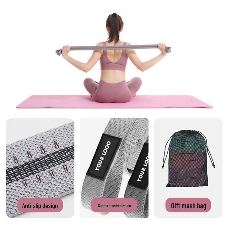2m Thick Elastic Yoga Resistance Band for Stretch & Glute Exercises