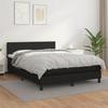 3141005 vidaXL Bed Base with Mattress Black 140x200 Cm Faux Leather