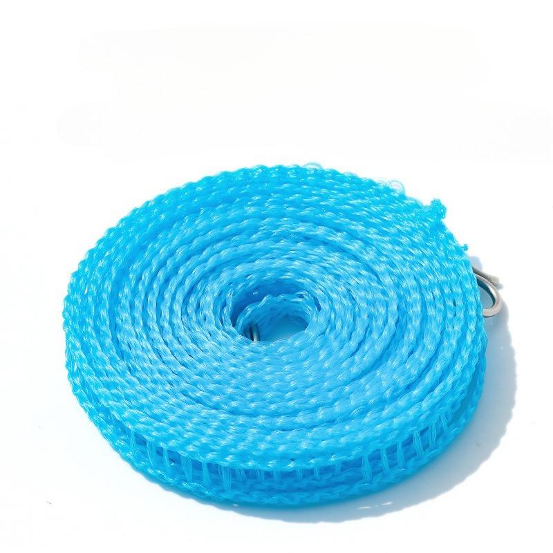 10M Retractable Clothesline Outdoor Portable Travel Camping Washing Line Rope Reel with Carabiner Hook Hiking Outdoor Gadgets
