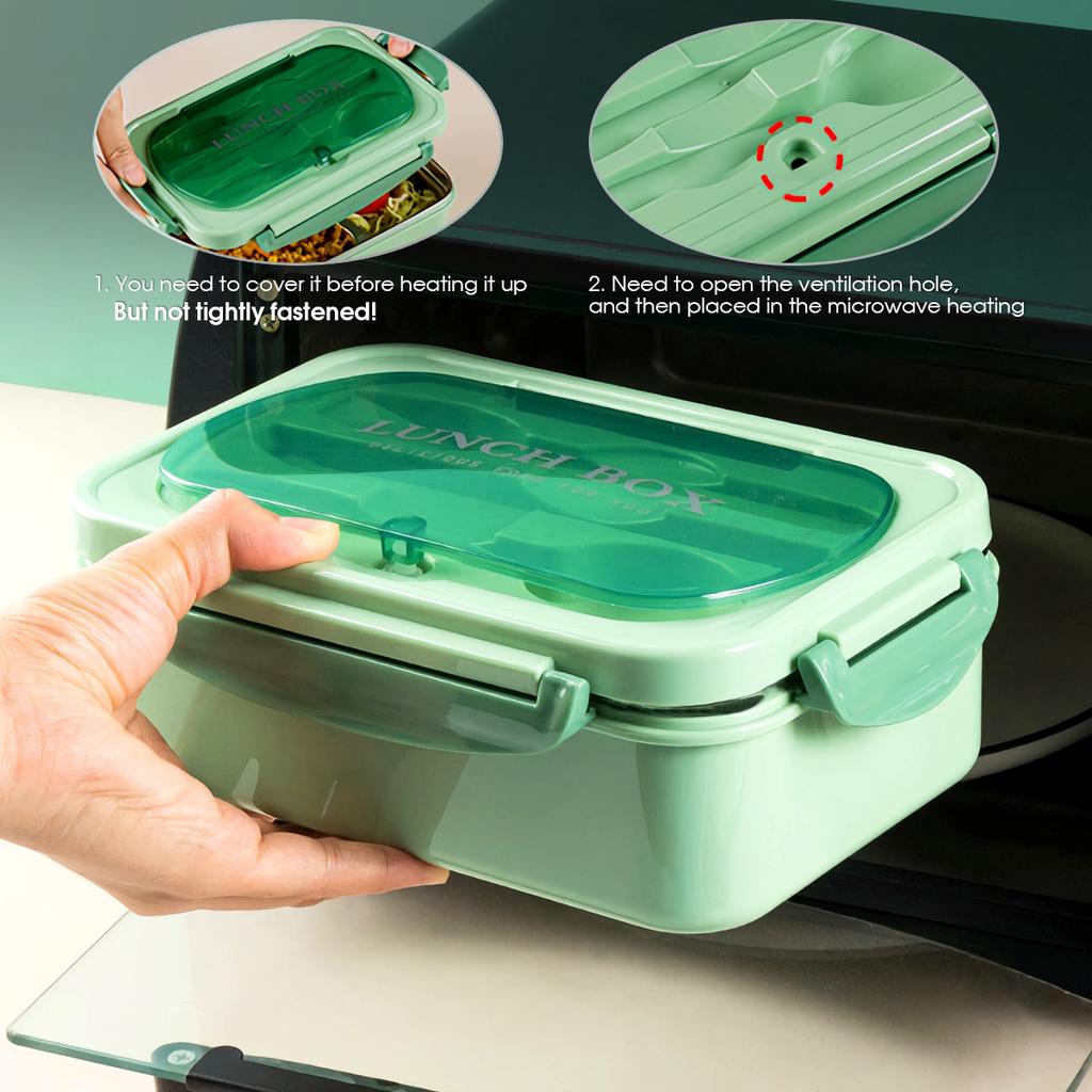 Divided Sealed Insulated Lunch Box, Microwave Oven, Bento Box, Lunch Box, Student Lunch Box, Self-contained Tableware