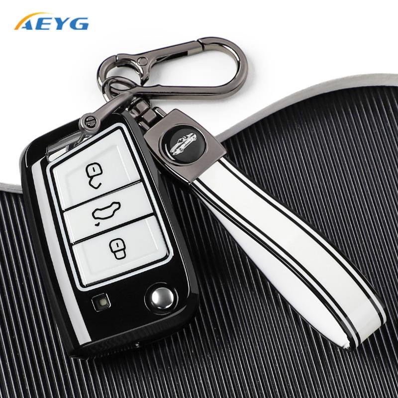 Tpu Car Smart Key Cover Case For Vw Volkswagen Golf 7 Alltrack Mk7 Tiguan Seat Ateca Leon Fr 2 Ibiza Skoda Octavia 3/4 Buttons