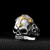 Men's Retro Punk Bracelet Cross Skull Men's Ring