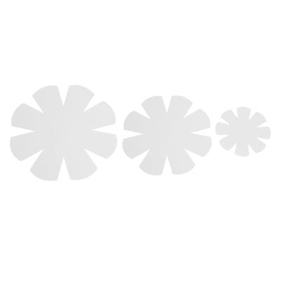 3PCS Fabric Bowl Sewing Template PET Material Flower Shaped Bowl Pattern Stencil for Making