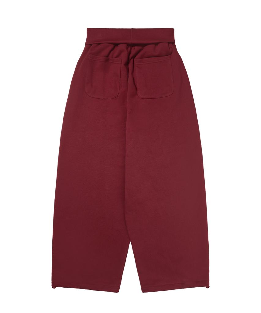 FANCY CLUB Pros Band Sweatpants (Cherry Red) F26Qd158