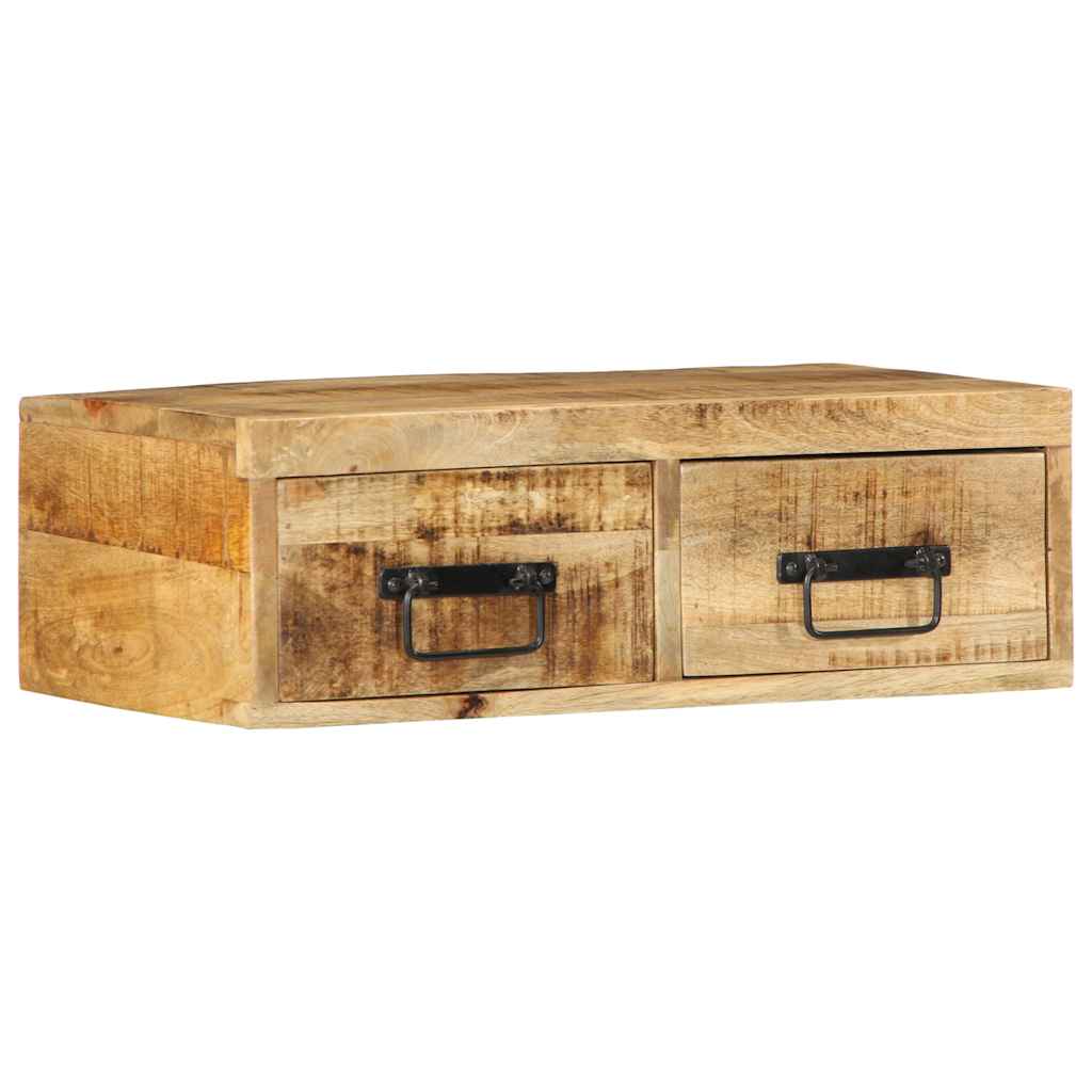 TV Wall Cabinet 60x30x19 cm Raw Mango Wood