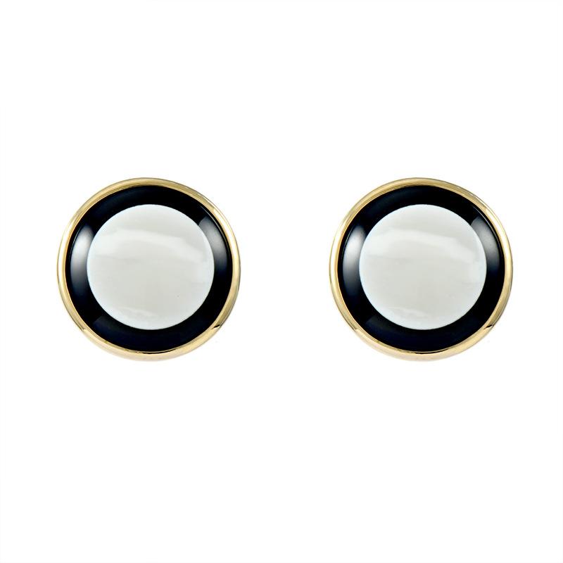 

Брендовый дизайн Эффектные геометрические круглые серьги-гвоздики из серебра 925 пробы с иглами Роскошные украшения Позолоченные серьги-гвоздики