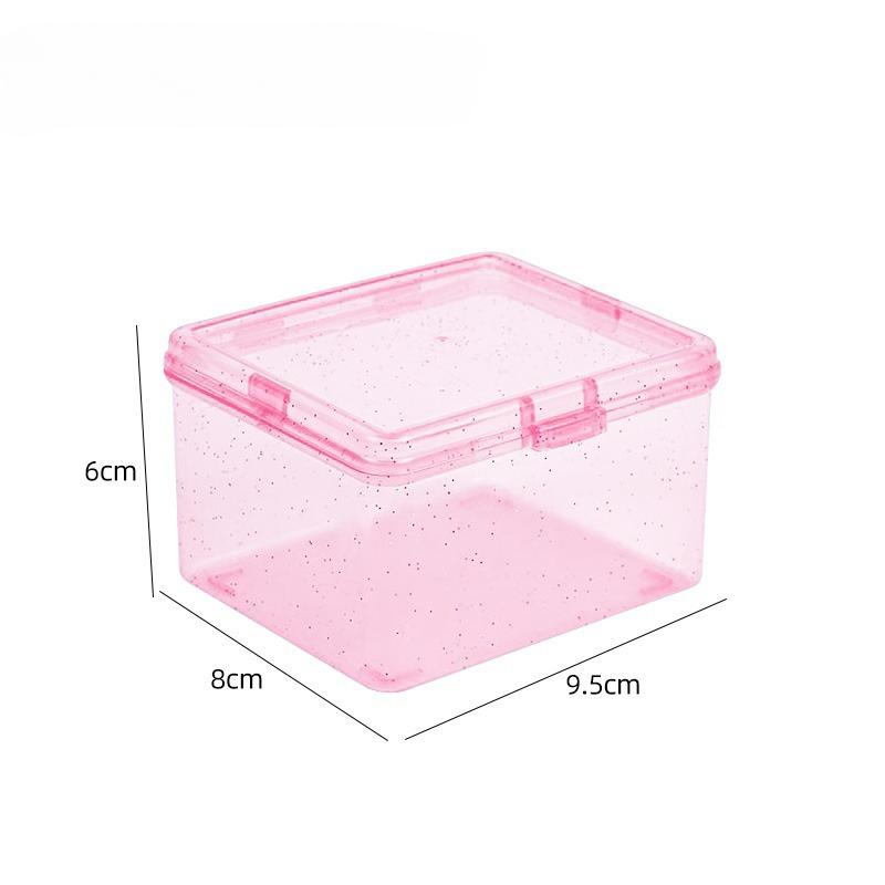 Card Storage Box Transparent Dust-Proof With Lid Children'S Small Card Change Sorting Box Multifunctional Desktop Sundries Storage Box