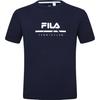 Fila 2023 Summer New Quick-Dry Sun Protection Tennis Sports Crew Neck Pullover Printed Short Sleeve T-Shirt Men Tops Dark-Blue A11M323118F-NV
