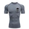 Skeleton Men's Sports T-shirt 2026 Training Fitness Compression Quick Dry Short Sleeve T-Shirt Rashgard Tops Jogging Gym