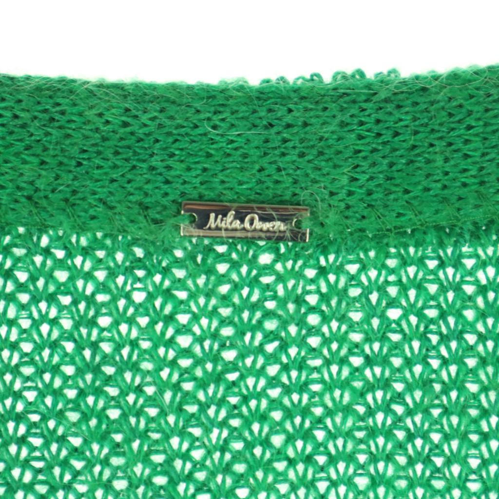 Mila Owen Long sleeve V neck knit cardigan 1 green 09WNC181096 Women Used