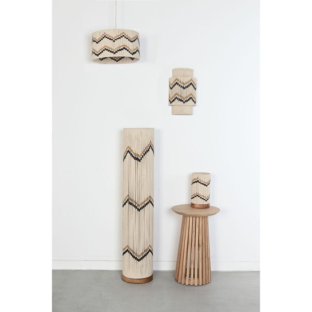 Ceiling Light Home ESPRIT Bicoloured Raffia 50 W 39 X 39 X 21 Cm