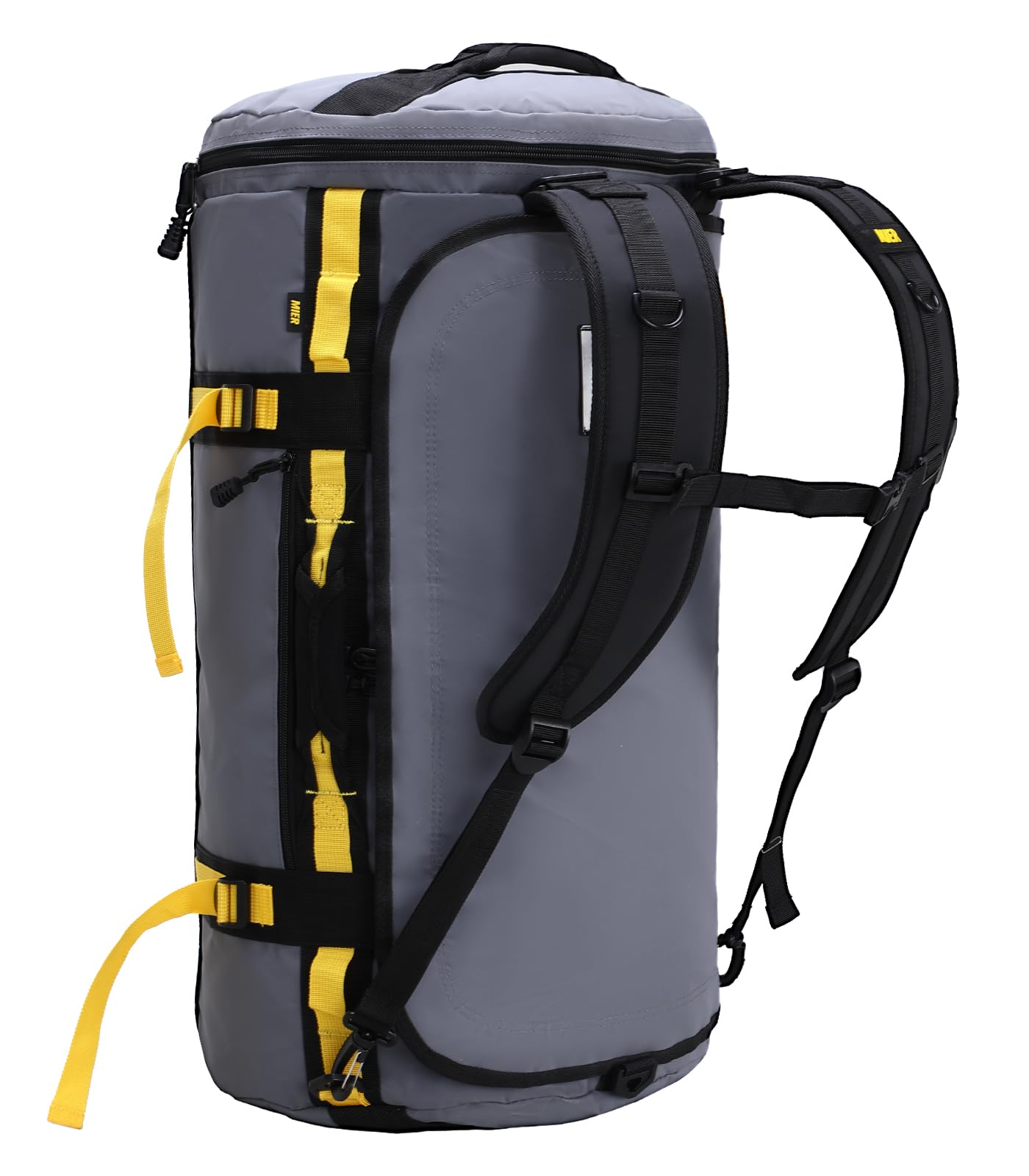 

MIER Велика Зовнішня Дорожня Сумка Спортивна Сумка для Залу з Конвертованим Сірим Рюкзаком, Рюкзак, Водонепроникна, 45 л, сірий колір