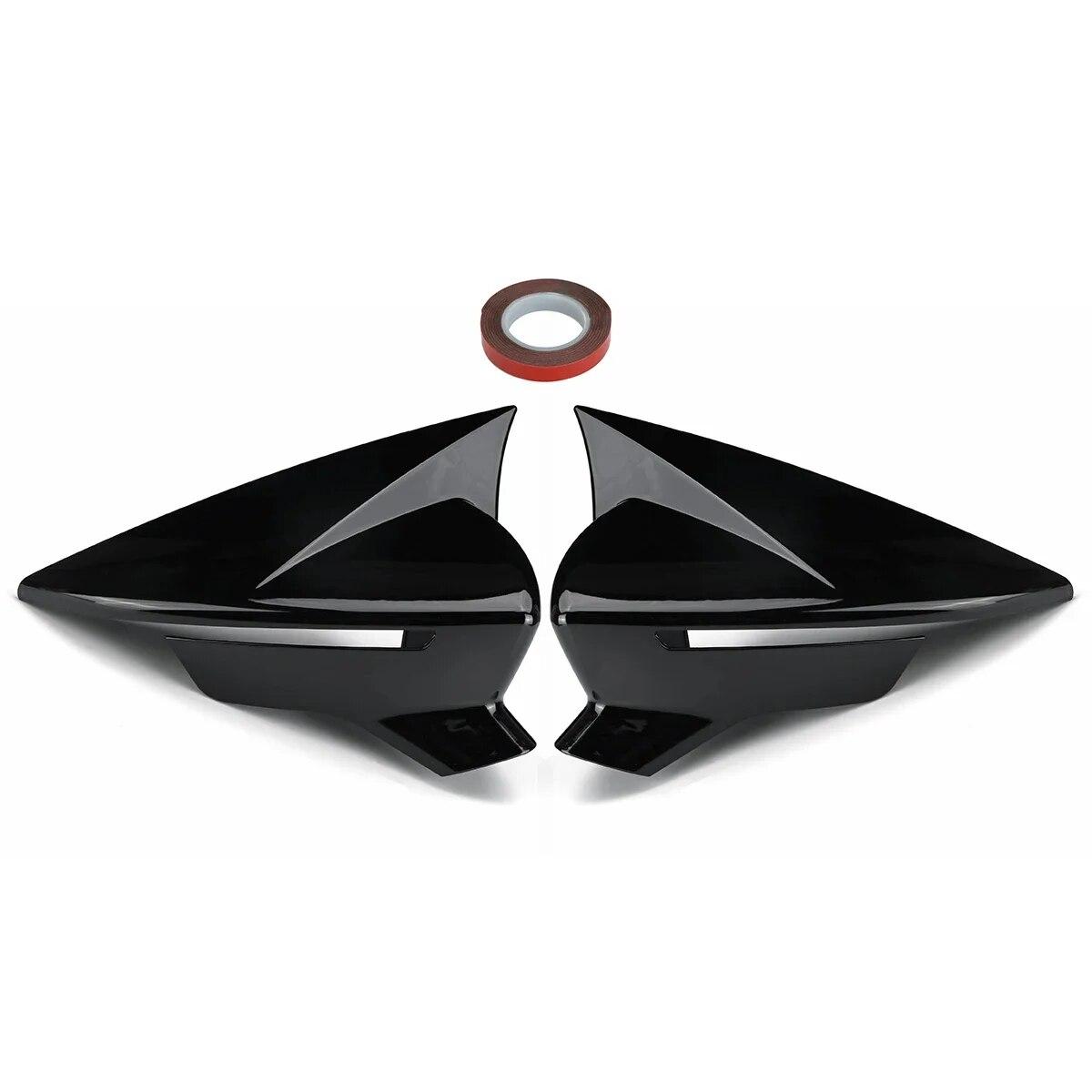 

Глянцевые черные/углеродные чехлы на зеркала заднего вида для Seat Leon MK3 MK3.5 5F ST FR Cupra 2013-чехол для зеркала заднего вида Glossy Black