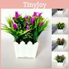 Majestic 20 Heads Artificial Lily Flower Potted Plant For Sophisticated Home And Office Decor