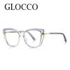 TR90 Anti Blue Light Reading Glasses Fashion Gradient Designer Eyewear Spring Legs Frame +1.5 +0.75
