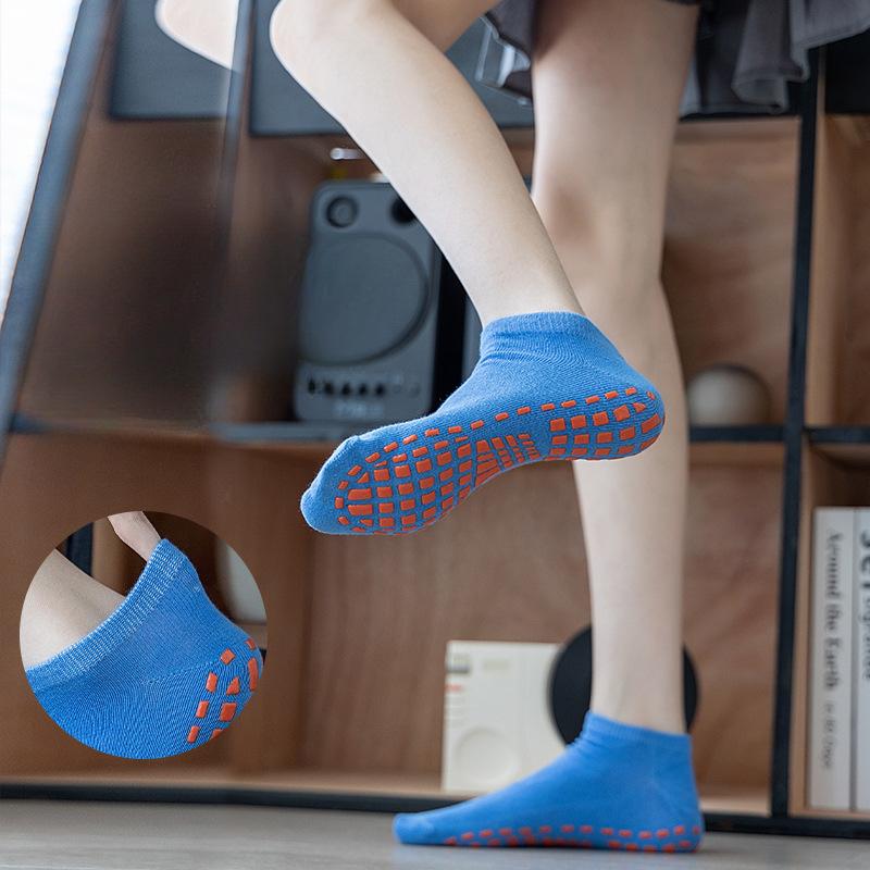 Adults Anti-slip Socks Trampoline Sock Cotton Breathable Elastic Outside Family Sports Yoga Socks Women Floor Socks