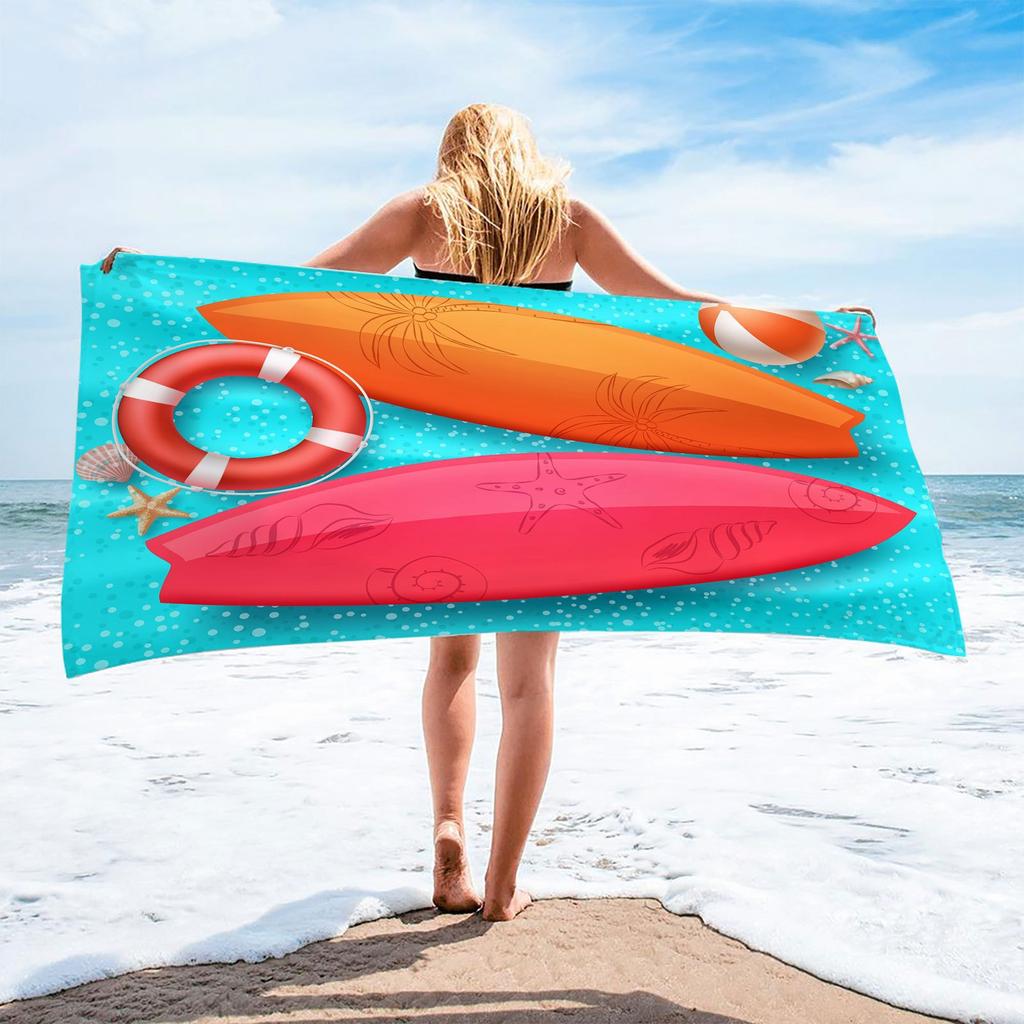 Microfiber Square Beach Towel Outdoor Summer Festival Party Decorative Bath Towel Sports Towel