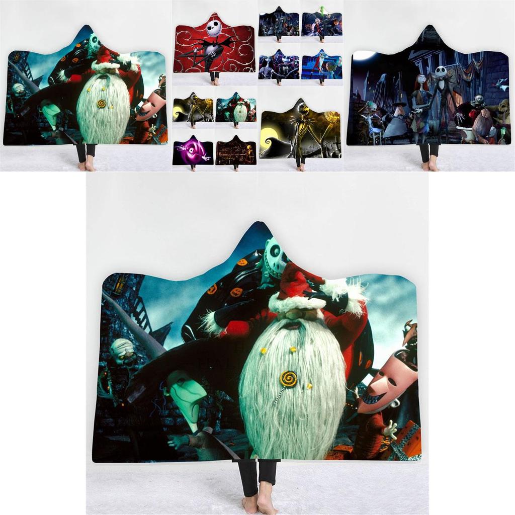 Cozy And Soft The Nightmare Before Christmas Hooded Blanket For Ultimate Comfort
