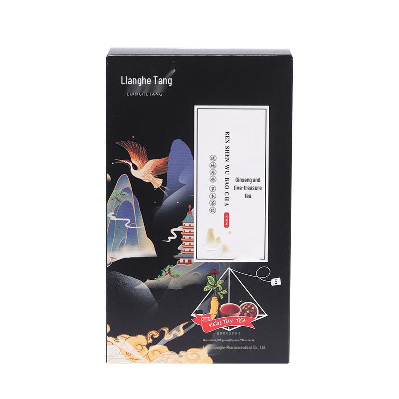 Травяной чай: Женьшень, Пять и Шесть Сокровищ, Мака, Годжи, Корень Шелковицы, Хуанцзин, Разновидность Десяти и Восемнадцати Сокровищ