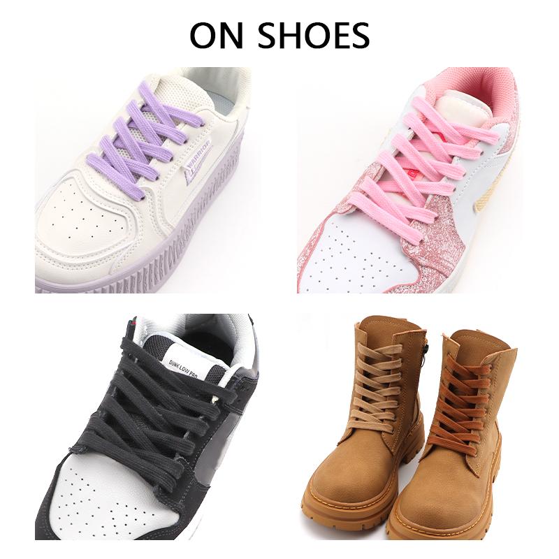 0,8 cm Breite Flache Schnürsenkel Tennis Turnschuhe Schuhbänder Qualität Baumwollschnürsenkel 80/100/120/140/160 cm 1 Paar Schnürsenkel Schuhzubehör