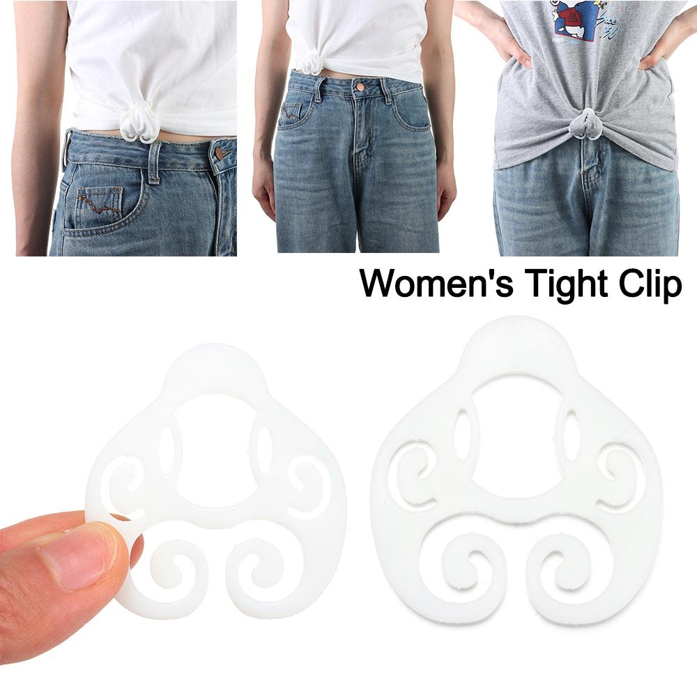 Clothes Tighten T-Shirt Tie Clips Decorative Buckle Women's Tight Clip  for T-shirt