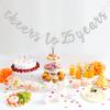 Glitter Silver Cheers to 25 Years Banner - 25th Birthday Sign Bunting 25th Marriage Anniversary Party Bunting Decorations