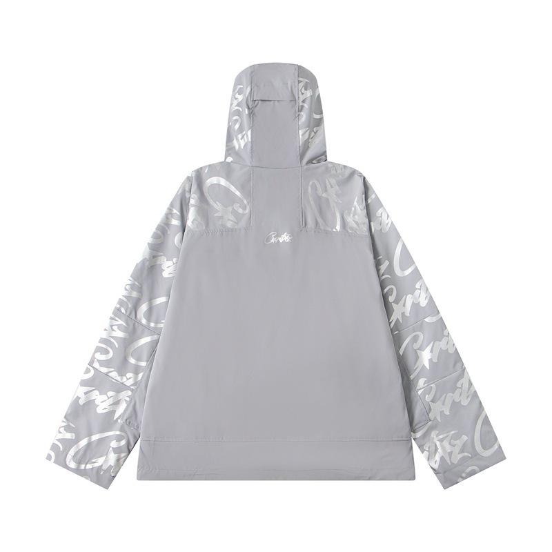 Set Giacca Antivento Riflettente Corteiz Alcatraz & Pantaloni Lunghi Casual