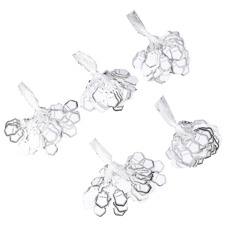 

Pack Of 500pcs Gold/Silver Paper Stars Shaped Price Tickets Sturdy Paper Pre Punched Holes For Retail Jewelry Display Party Decorations серебряный