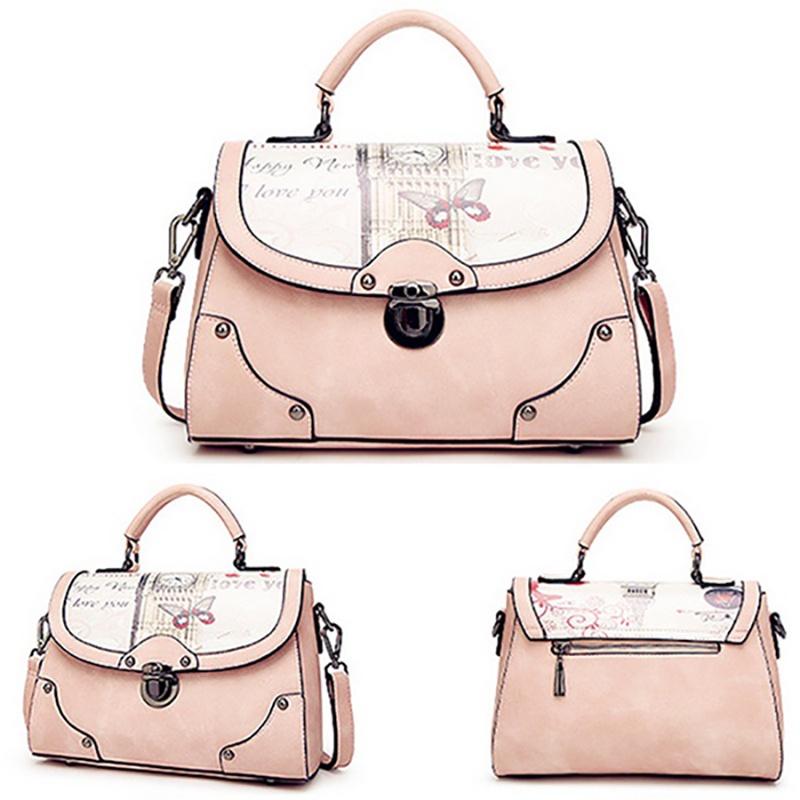 Luxurious European And American Fashion Large Handbag Shoulder Bag With Retro Printing