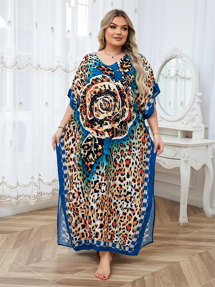 Leboncoin Chemise Leopard Femme Camaieu Kaftan Beachwear Long
