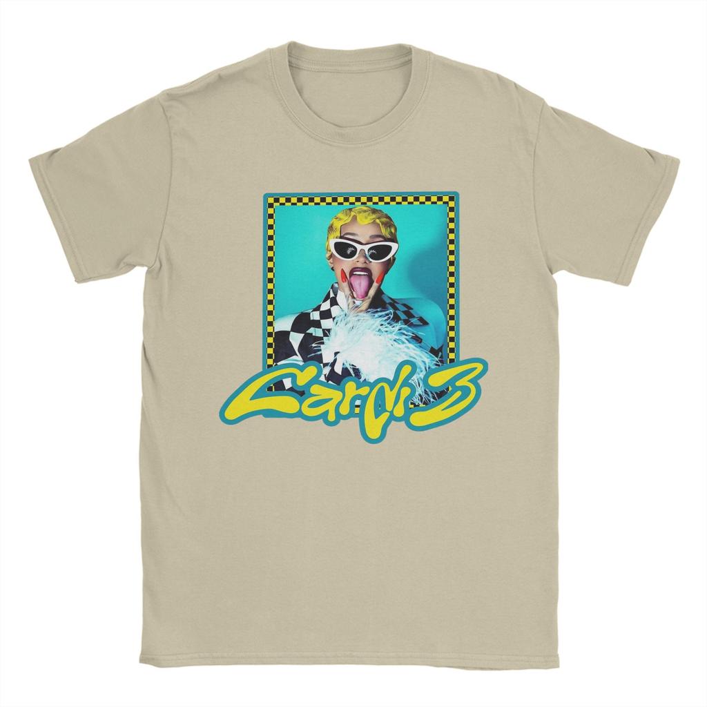 Rapper Cardi B T-Shirts for Men  Humor Cotton Tee Shirt Round Neck Short Sleeve T Shirt Plus Size Tops