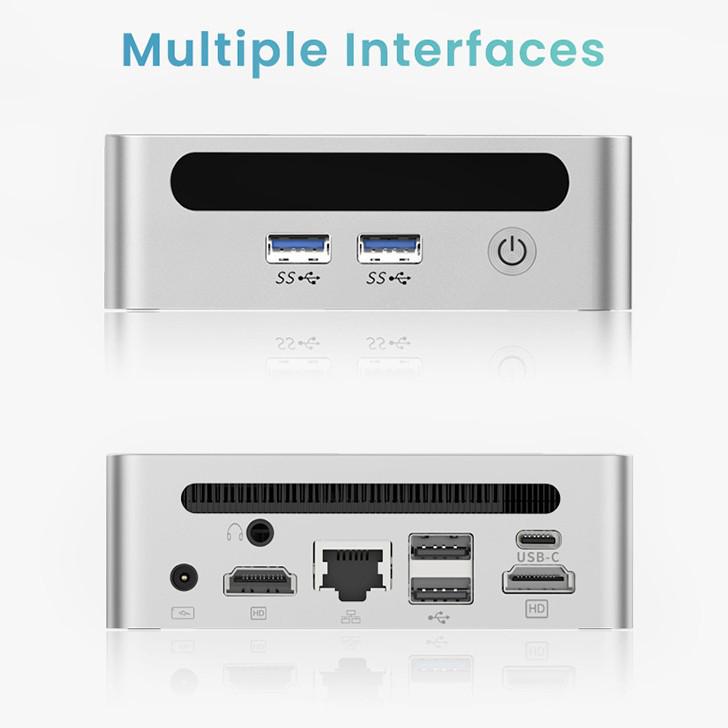 GenMachine Mini PC with AMD Ryzen R7-7730U for Office, Home, and Gaming