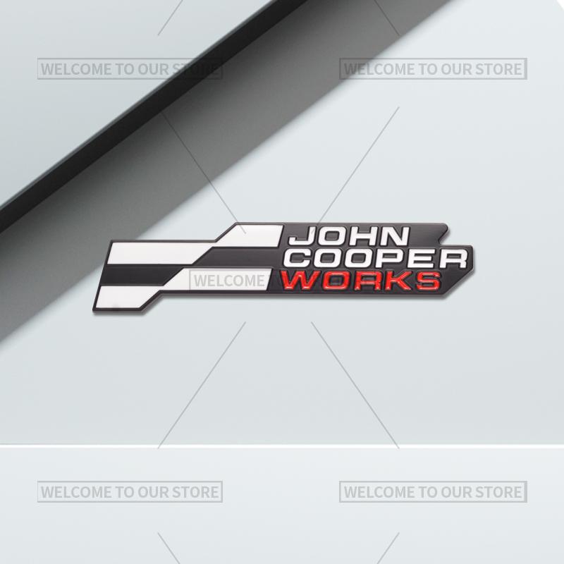 

3D Car John Cooper Works Grille Emblem JCW Badge Metal Stickers Rear Trunk Decals For Cooper S F66 F65 F67 U25 J01 J05 R61