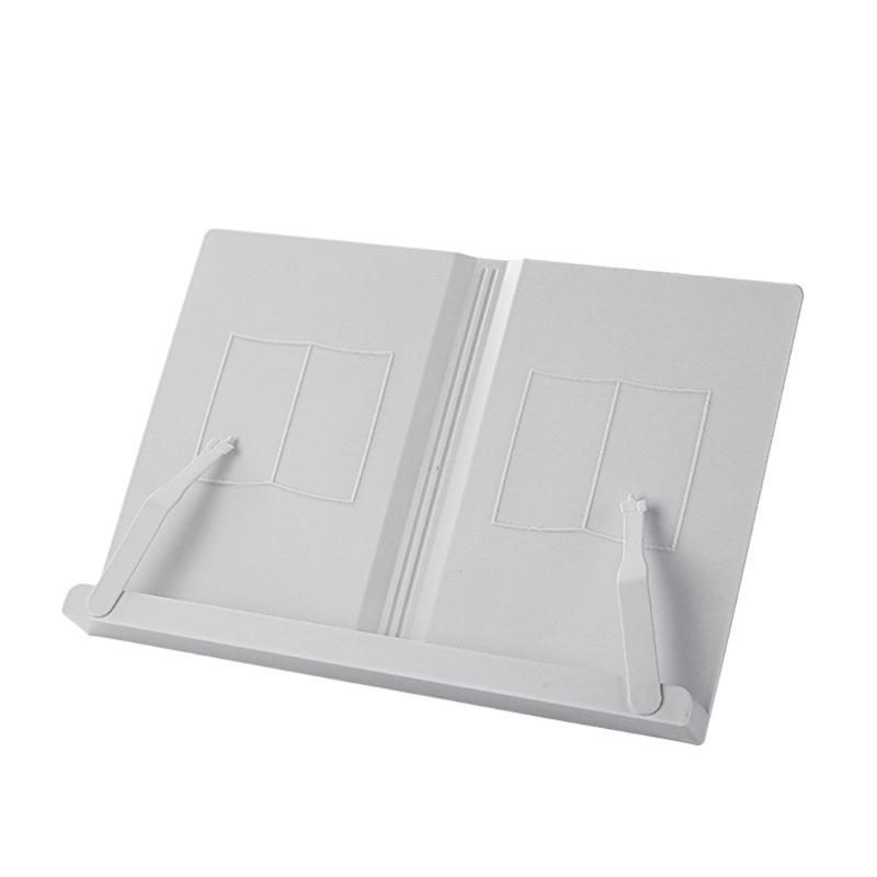 Foldable Reading Stand 6 Angles Adjustable Textbook Stand With Page Clips Reading Rest Cookbook Rack For Tablet Laptop