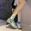 2025 Herbst neue ins Koreanische Version atmungsaktive kleine weiße Schuhe weibliche Studenten Plateau vielseitig lässige Sport-Board-Schuhe F12