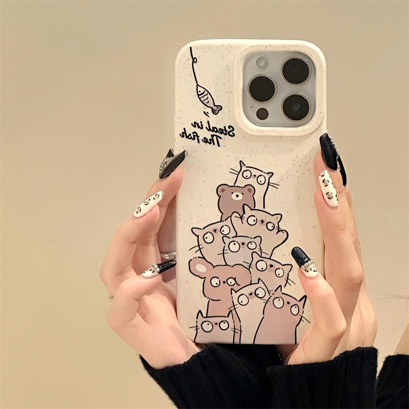 Zhitai 13 Cartoon iPhone 15 Pro Case, Apple 14 Wheat Shell, 11 Pro Max Protective Cover for iPhone 7/8