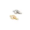14K Gold-Filled Zircon Snap Clasp for DIY Necklaces and Bracelets