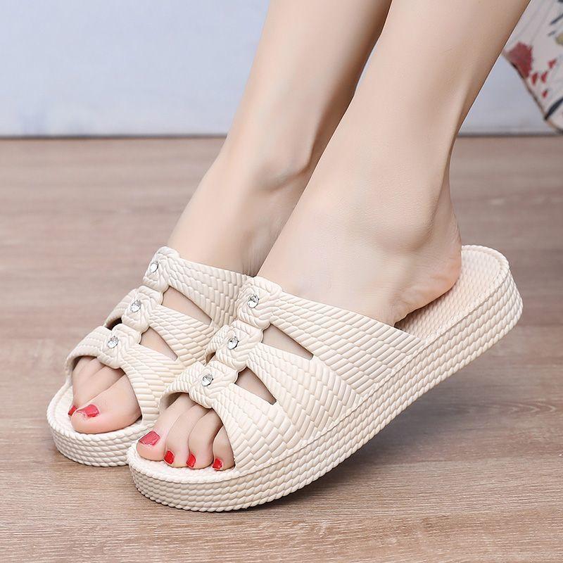Ladies' Summer Slippers Thick Soled New Wear Resistant Daily Anti Slip Casual and Comfortable