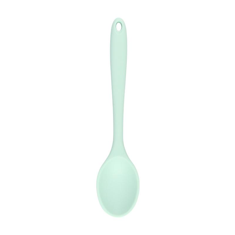 Small Multicolored Silicone Spoons Silicone Serving Stirring Spoon for Kitchen Nonstick Cooking Baking Stirring Mixing Tools