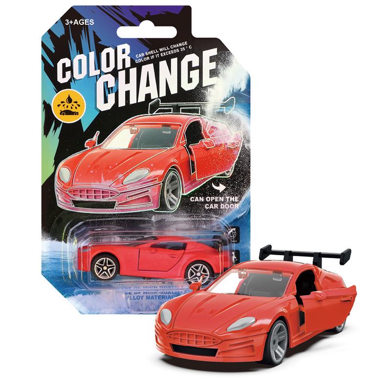 Water-Reactive Color-Changing Alloy Racing Car Model 1:60 Pull-Back Toy for Boys