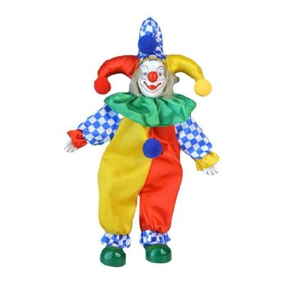 Keramika Červený Nos Klaun Sběratelská Figurka Výška 12 Palců Dekorativní Doplněk Pro Sváteční Oslavy