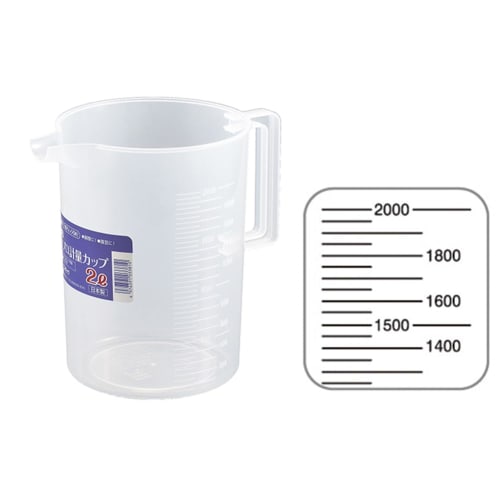 Entec Polypropylene Measuring Cup, 2L, Natural, 723A