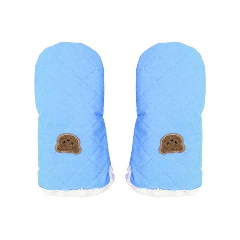 

1 Pair Easy To Install Strollers Gloves With Snap Closures For Quick Use On Most Infant Carriages Keeping Hands Dry синій